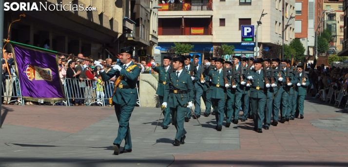 Una imagen del desfile de la Guardia Civil este jueves./SN