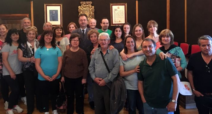Los argentinos, en el salón plenario burgense.