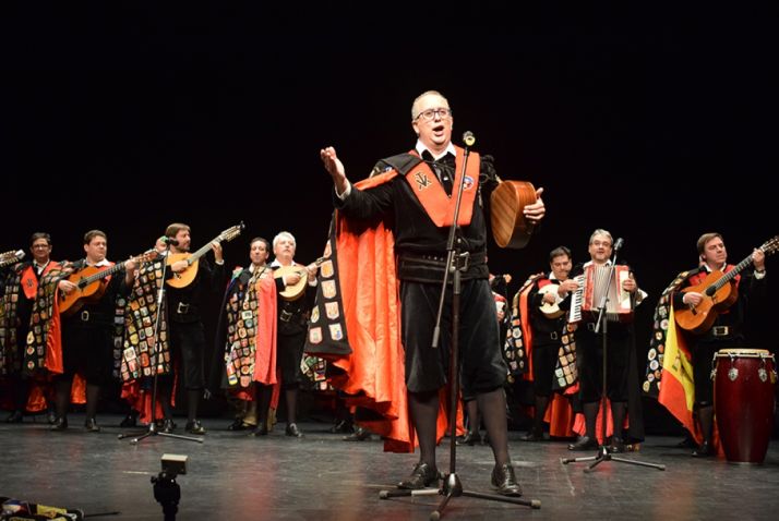 Tuna de Barcelona, en el Palacio de la Audiencia. /SN
