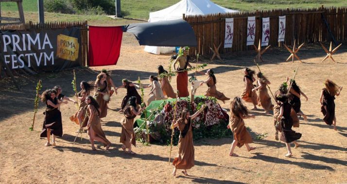 Una de las escenificaciones del festival./Tierraquemada