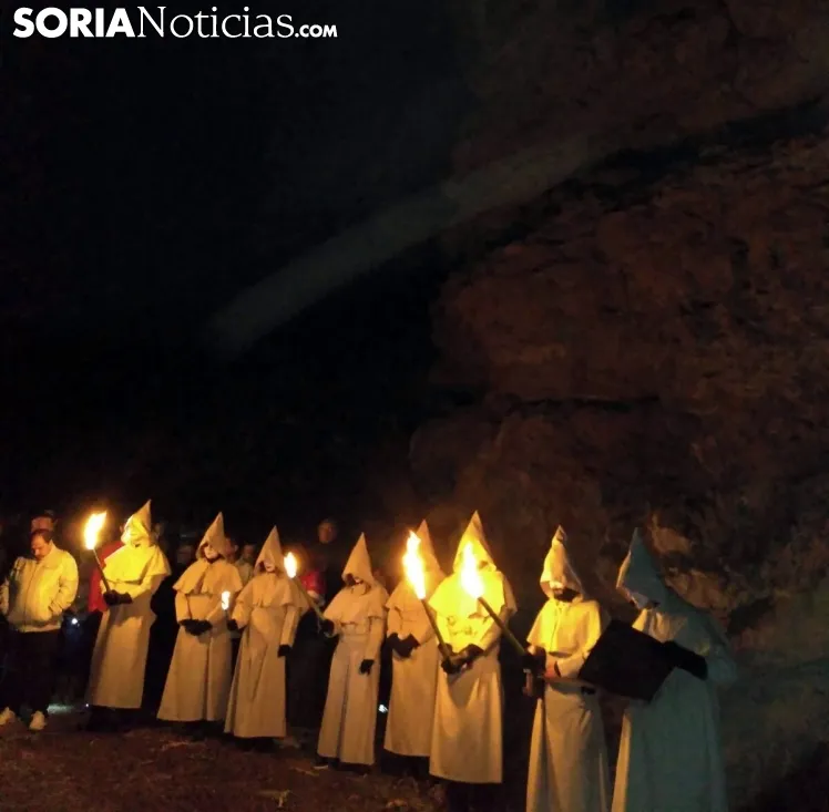 Una de las imágenes de la noche en Ágreda./SN