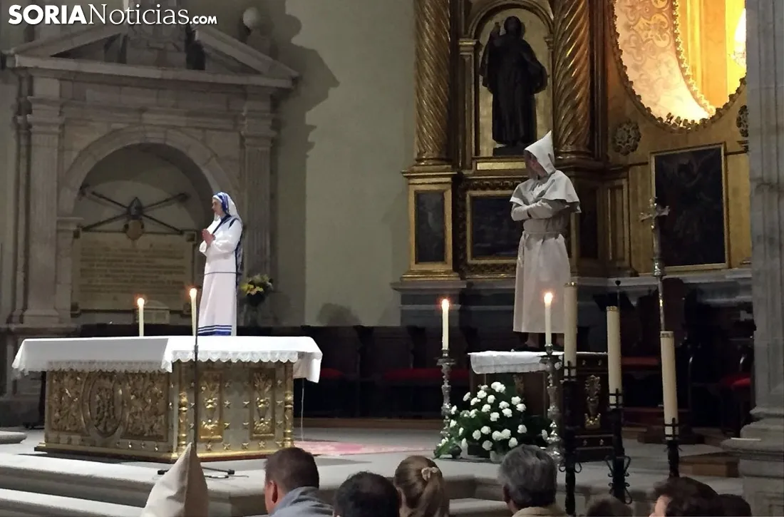 Una de las imágenes de la noche en Ágreda./SN