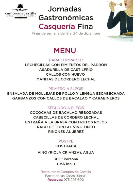Menú de las Jornadas