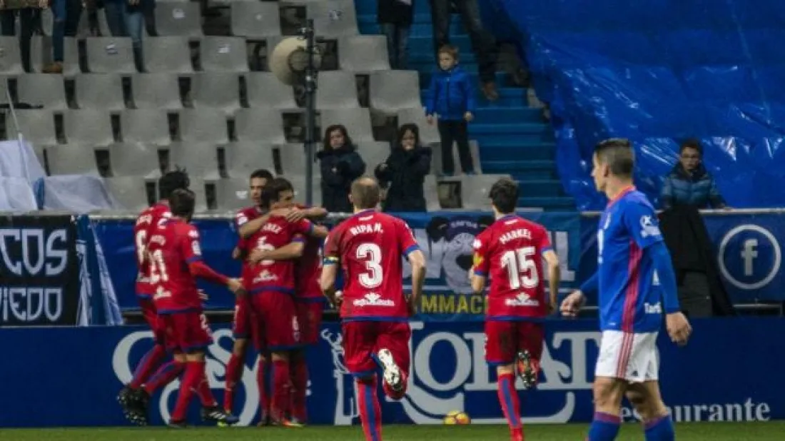 El Numancia puso el empate (1-1) en el marcador. 