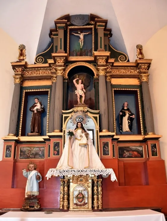Imagen del retablo ya restaurado.