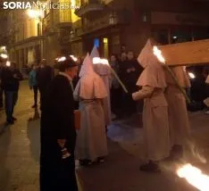 Una de las imágenes de la noche en Ágreda./SN