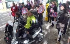 Imagen de la concentración este martes./SN