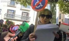 Imagen de la concentración este martes./SN