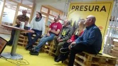 Contertulios del debate 'Arte e industria cultural para la despoblación'. /SN