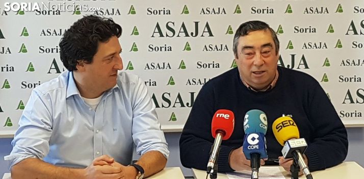 Gómez, (dcha.) y Barcones, este martes. /SN 