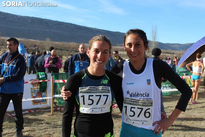 Solange Pereira y Esther Guerrero, primera y segunda en el cross corto de Valonsadero.