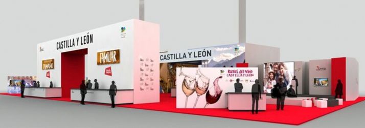 El stand de Castilla y León para la feria. 