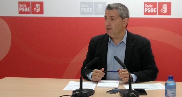 Javier Antón, este lunes en rueda de prensa.