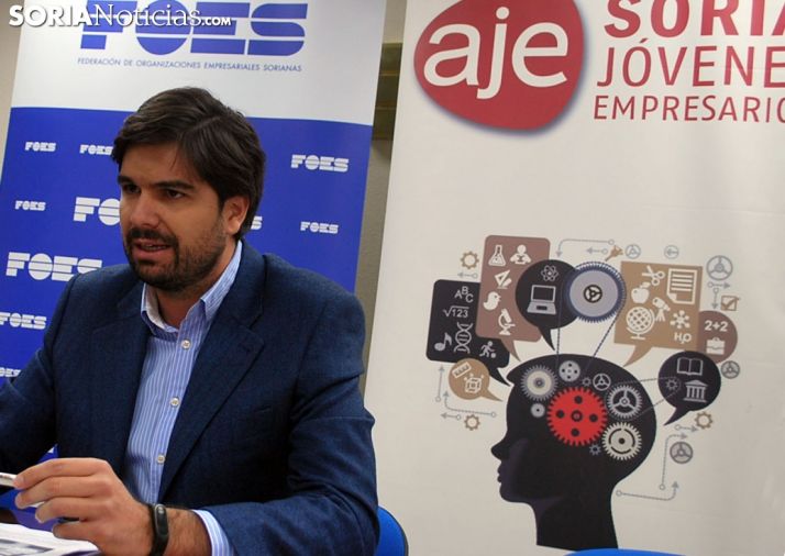 Jesus Mateo, presidente de AJE Soria este jueves. /SN
