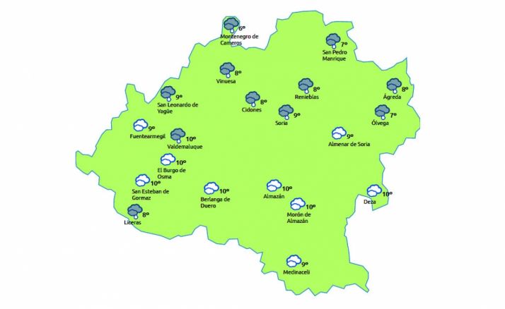 Previsión a las 15:00 h./eltiempo.es