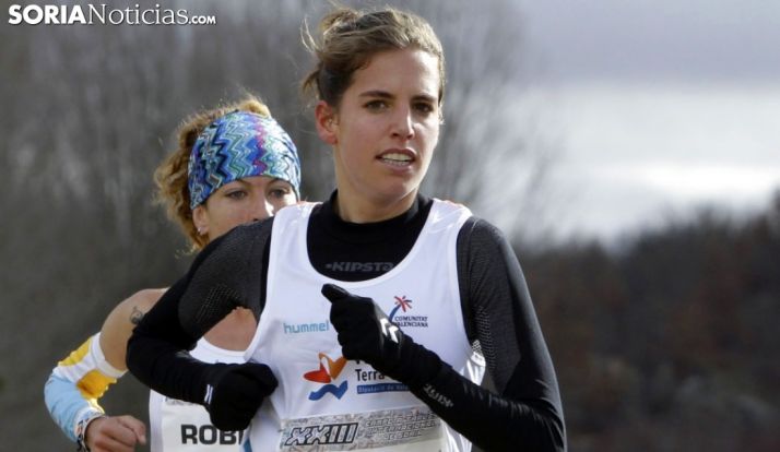Marta Pérez en una edición del Cross de Valonsadero. /SN