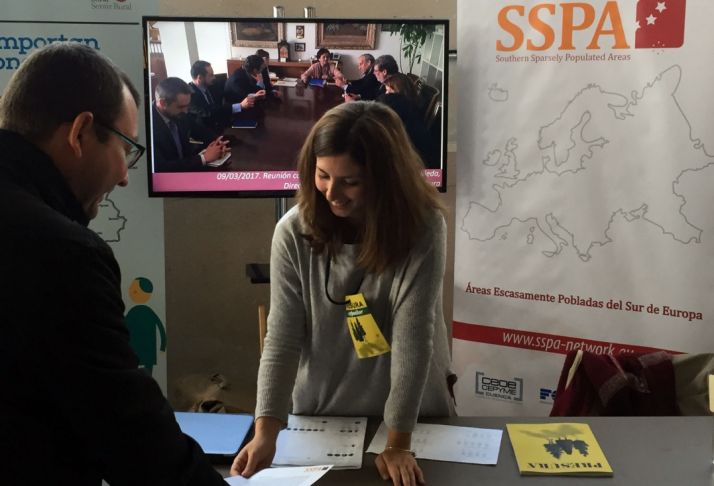 El stand de la SSPA en Presura. 