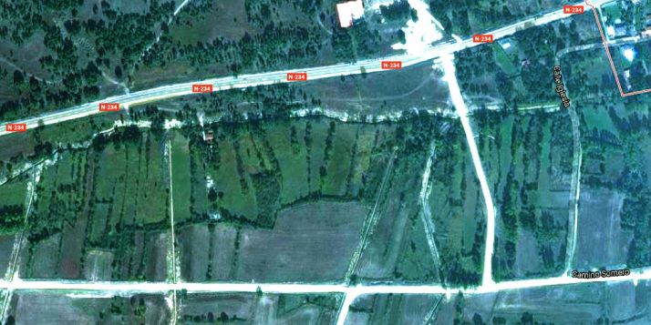 Vista aérea de parcelas cercanas al núcleo de Villaverde. /GM