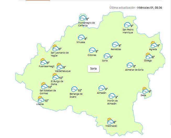 Primero de noviembre de temperaturas suaves