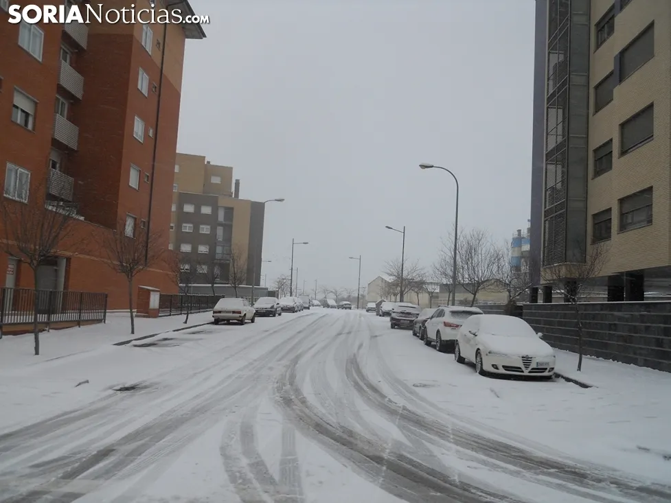 Nieve 2017 en Soria capital. Soria Noticias