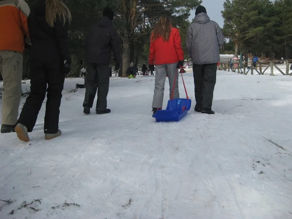 La nieve ha hecho disfrutar a grandes y pequeños