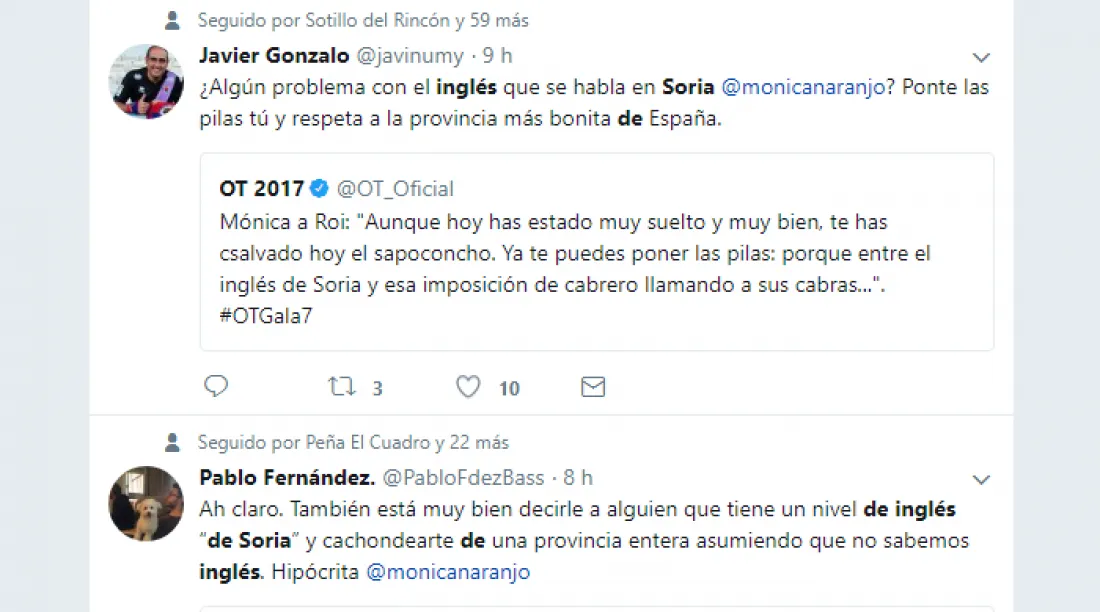 Foto 2 - Soria estalla contra M&oacute;nica Naranjo por meterse con "el ingl&eacute;s de Soria"