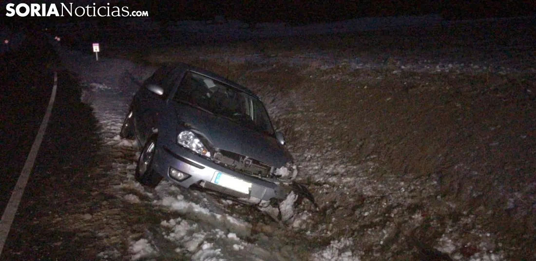 El vehículo tras el accidente./SN