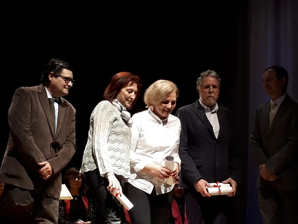 Premiados en El Burgo de Osma durante el pregón de Navidad. 