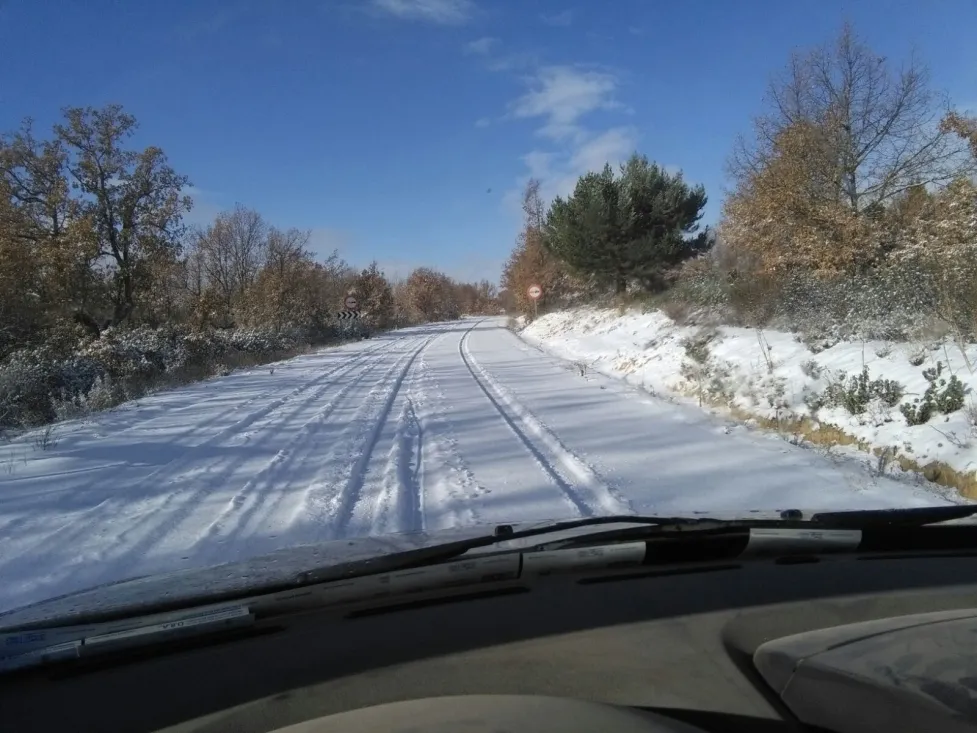 Nieve en la provincia de Soria