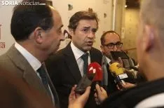 Imagen de la jornada de este lunes en La Audiencia. /SN