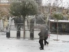Nieve 2017 en Soria capital. Soria Noticias