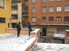 Batalla de bolas de nieve.