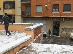 Batalla de bolas de nieve.