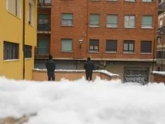 Batalla de bolas de nieve.