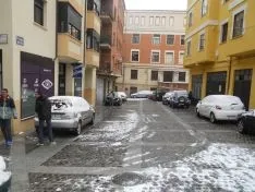 Batalla de bolas de nieve.