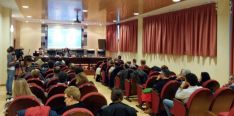 Una imagen del salón de actos de la sede de la Diputación esta tarde de martes. 