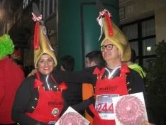 Algunos de los disfraces que se han podido ver en la Carrera Popular de Navidad Puente del Canto.