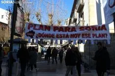 La plataforma Soria ¡Ya! felicitó las fiestas de Navidad en la Herradores.