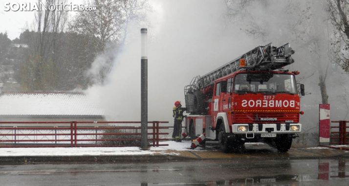 Momentos de las labores de extinción./SN