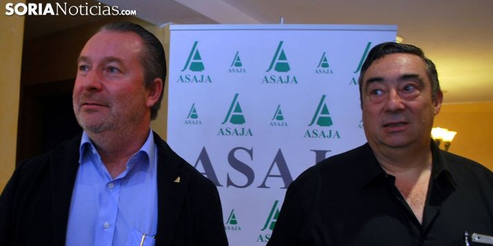 Donaciano Dujo y Carmelo Gómez, de ASAJA de CyL y de Soria./SN
