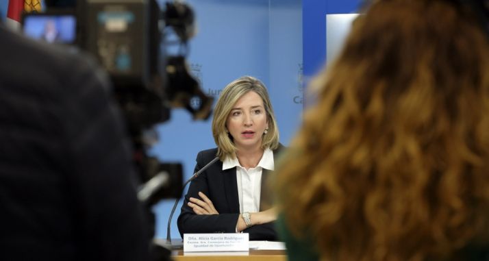 Alicia García, consejera de Familia e Igualdad.