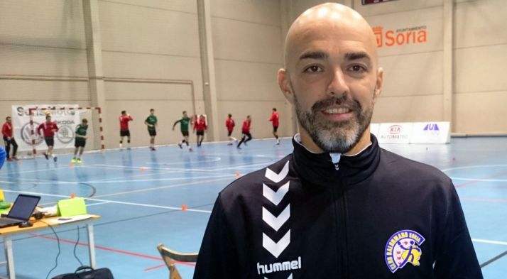 Bandrés, entrenador del primer equipo del BM Soria. 