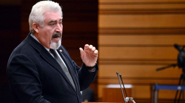 José Ignacio Delgado, de C´s, en una comparecencia en las Cortes regionales. 