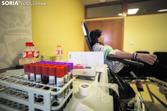 Donación de sangre en Soria.