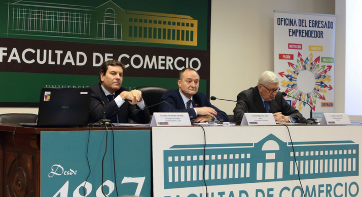 Fernández Carriedo, Miguel San José y Puyol Antolín. /UVA