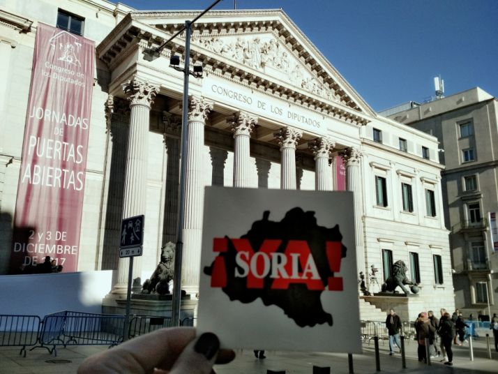 Movilización de Soria YA en Madrid.