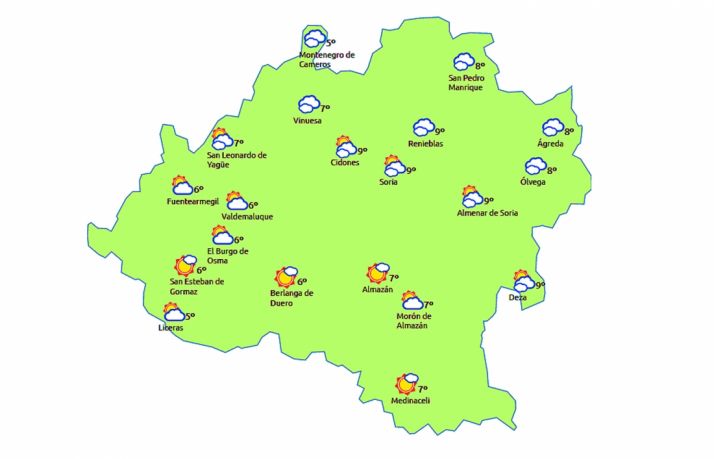 Previsión a las 15:00 h./eltiempo.es