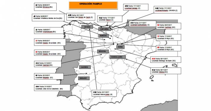 Desarrollo de la operación Pamplo. /Subdelegación
