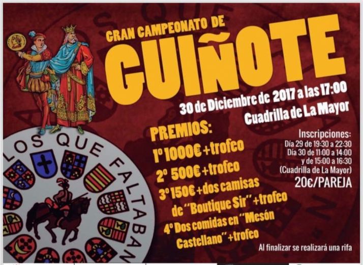 Gran Campeonato de Guiñote en la Cuadrilla La Mayor. 