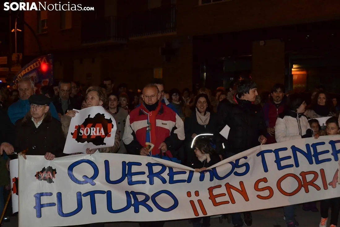 Manifestación de Soria Ya antes del Madrid y fiesta en la Herradores. SN